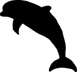 Black Living under the sea vector shape