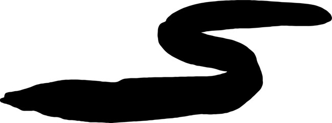 Black Living under the sea vector shape