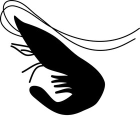 Black Living under the sea vector shape