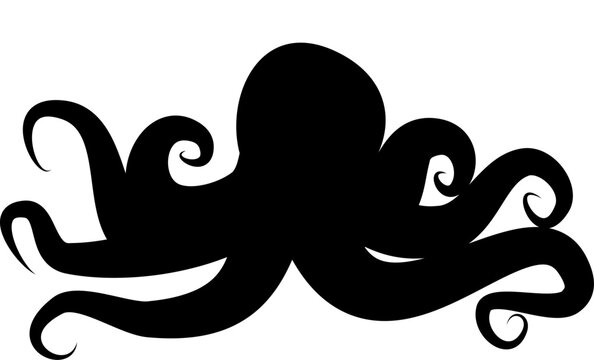 recommend clip art: Black Living under the sea vector shape