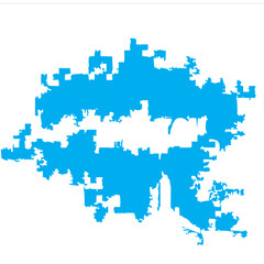 Abstract design similar to a blue map of Russia