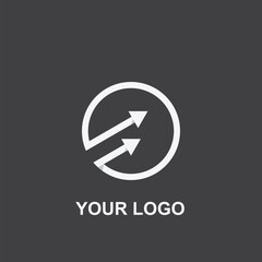 raise arrow simple logo