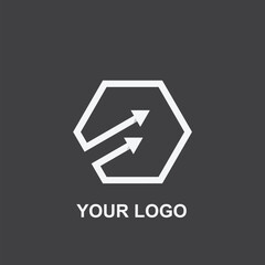 raise arrow simple logo