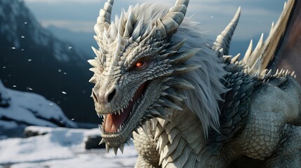 Obraz premium head of dragon