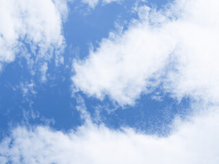 Blue sky with white cloud for nature background