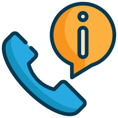 information reception hotel service customer contact filled outline