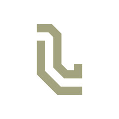 Monogram L design vector logo. Monogram initial letter mark L logo design. Monogram design vector logo. Monogram initial letter mark L logo design. Simple L monogram