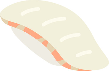 鯛の寿司のアイコンのイラスト