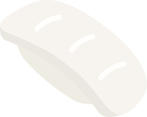 イカの寿司のアイコンのイラスト