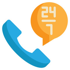 hotel service contact tel information flat style