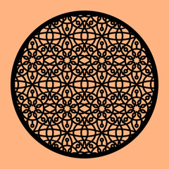 Simple Vector Pattern for CNC Laser Cutting, Decoration, and Ornament