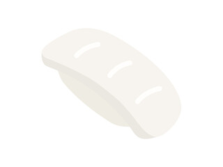 イカの寿司のアイコンのイラスト