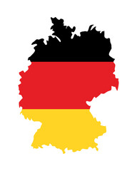 germany flag and map