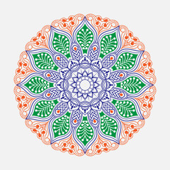 mandala Coloring Free Vector
