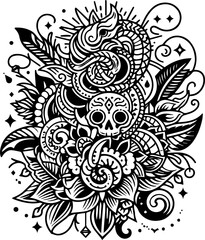 Fototapeta premium a hand-drawn illustration 