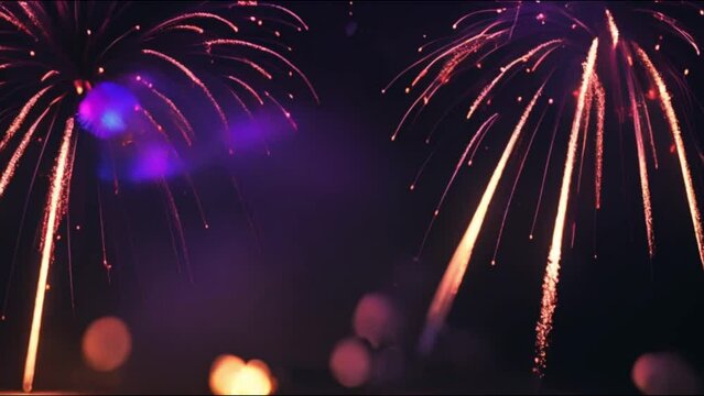 beautiful fireworks display