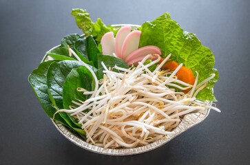 野菜たっぷり一人鍋