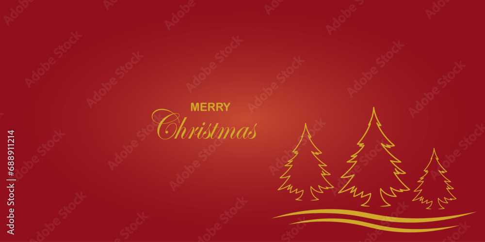 Poster simple christmas tree background vector design suitable for christmas themes.