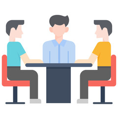 Fototapeta premium Brainstorming icon. Flat design. For presentation, graphic design, mobile application.