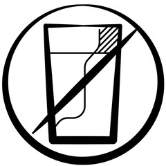 No Drinks Icon