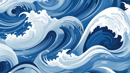 Japan wave abstract Background