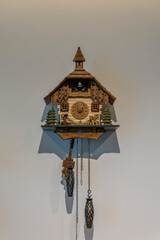 antique  cuckoo clock on the wall