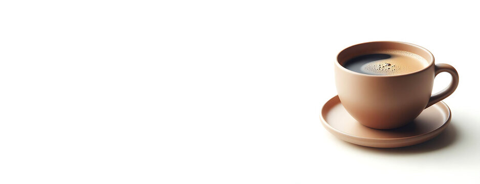 coffee cup isolated on a white background. AI generative 