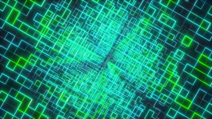 Abstract grid technology background. Computer generated 3d render