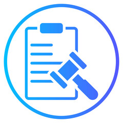 clipboard gradient icon