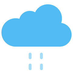 Rain icon. Flat design. For presentation, graphic design, mobile application.