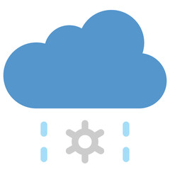 Sleet icon. Flat design. For presentation, graphic design, mobile application.