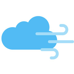 Windy icon. Flat design. For presentation, graphic design, mobile application.