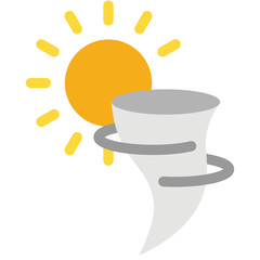 Tonado icon. Flat design. For presentation, graphic design, mobile application.