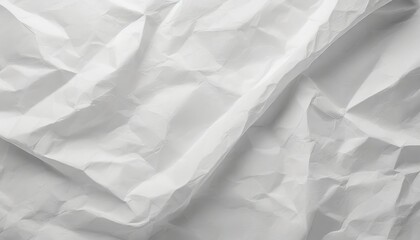 Fototapeta premium White crumpled paper texture background.
