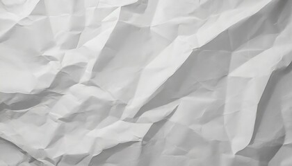 Fototapeta premium White crumpled paper texture background.