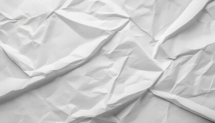 Obraz premium White crumpled paper texture background.