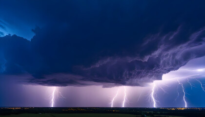 lightning in the city