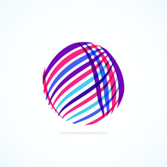 Abstract circle logo - minimalist emblem, timeless and universal shape of circle. Unique logo represent range of brands and concepts, encapsulating simplicity and creativity in single, iconic image