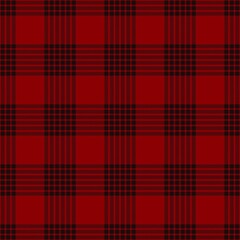 Tartan seamless pattern, red and black can be used in fashion decoration design. Bedding, curtains, tablecloths
