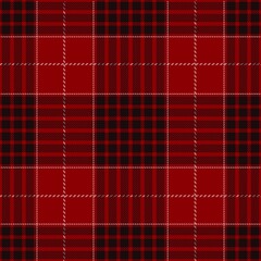 Obraz premium Tartan seamless pattern, red and black can be used in fashion decoration design. Bedding, curtains, tablecloths 