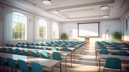 Obraz premium A Conferences room, Educational conferences, Seminars, Lectures.