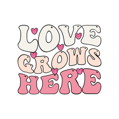 Groovy Retro Valentine's Day T-shirt