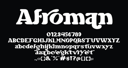 Afroman Serif vintage display font Best Alphabet Alphabet Brush Script Logotype Font lettering handwritten