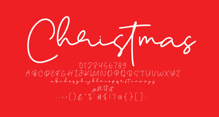  Christmas Monoline Cute Script font Best Alphabet Alphabet Brush Script Logotype Font lettering handwritten