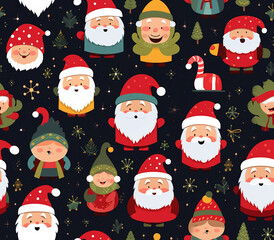 Christmas gift wrapping paper, generative ai