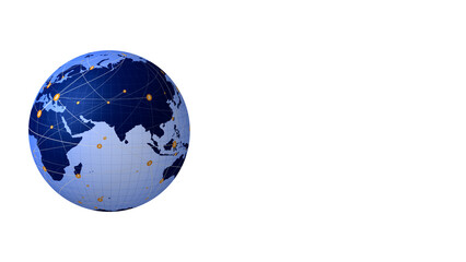 Digital money bitcoin symbol on white background future of crypto investment and worldwide spot market for virtual currency