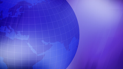 Global news background international display of breaking news from around world, with digital globe as backdrop for global network of information and journalism