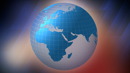 Breaking news globe abstract background for worldwide news reporting on modern digital media network of global information and technology news channel