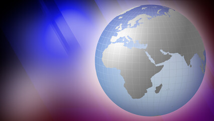 News background for worldwide news broadcast graphics with globe abstract background showcasing global information and current events from every continent for international news media and tv stations