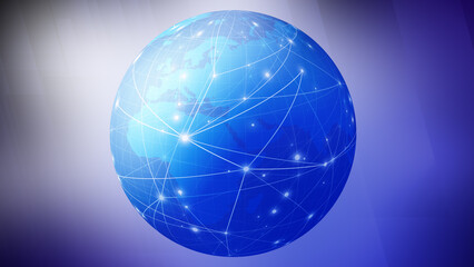 World network globe connect abstract background for global breaking news, earth continents, international journalism, worldwide digital media, and current affairs
